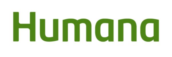The image shows the Humana logo with the word "Humana" in green, bold, rounded letters on a white background.